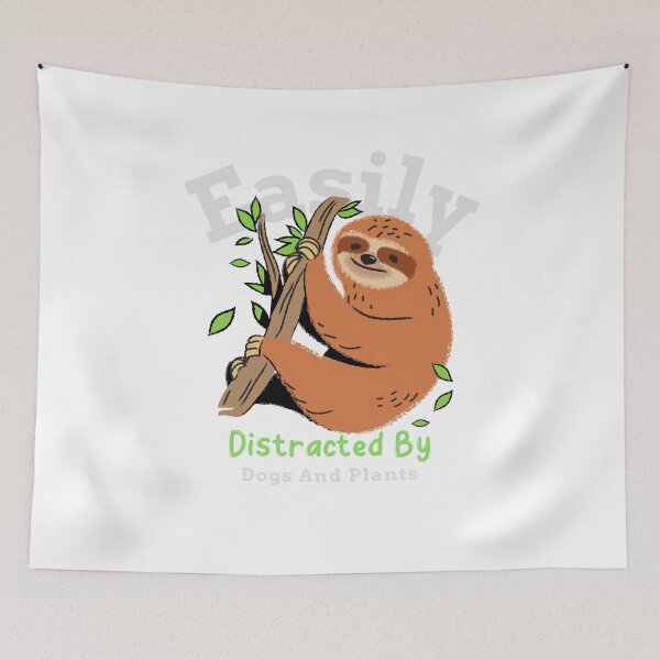 Item preview, Easily Distracted By Dogs And Plants designed and sold by LemonBlueTigers.