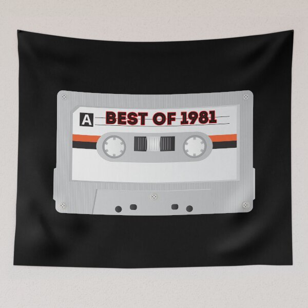 Item preview, Vintage Cassette Tape Best Of 1981 40th Birthday Gift designed and sold by ZenCloak.