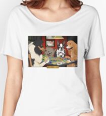 Hunde, die Siedler von Catan spielen Loose Fit T-Shirt