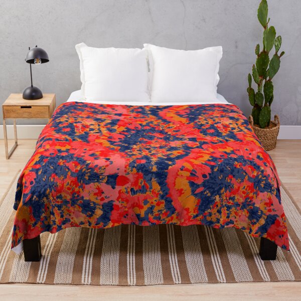 Item preview, Red, orange & blue colorful tie dye designed and sold by RSDigitalPrintDesign.