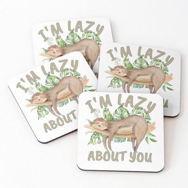 Item preview, Sloth Lazy About You Pun Funny Sleepy Quote designed and sold by KatesFunnyArt.