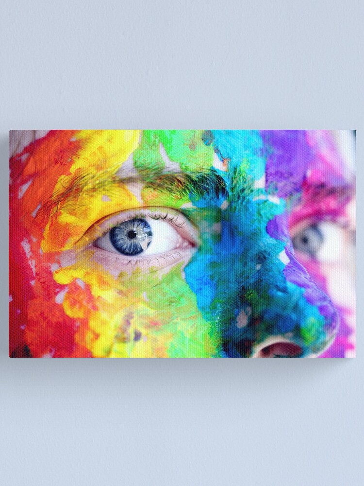 Person With Body Painting | Canvas Print