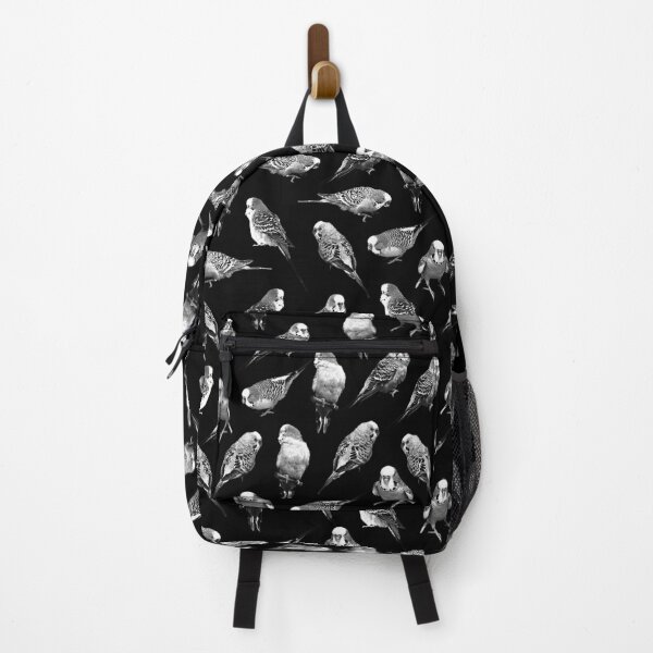 Item preview, Black & White Budgie Pattern designed and sold by Alienphysique.