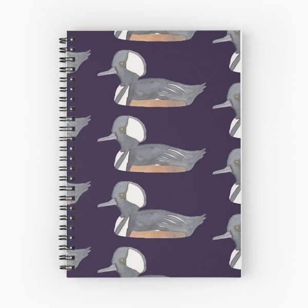Item preview, Hooded Merganser watercolor duck art designed and sold by TheWaterBirds.