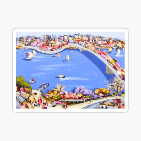 Across the blue Sticker