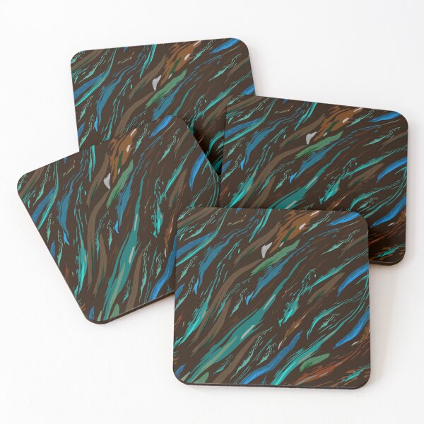 Item preview, Multicolored brushstroke on black background designed and sold by IrinaIkar.