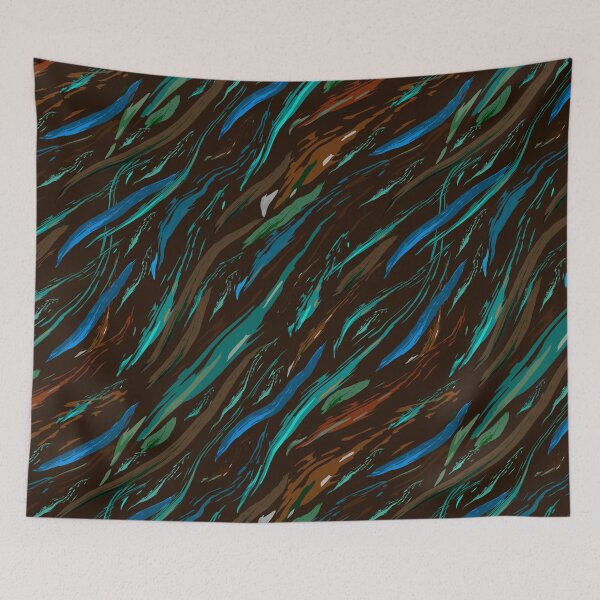 Item preview, Multicolored brushstroke on black background designed and sold by IrinaIkar.