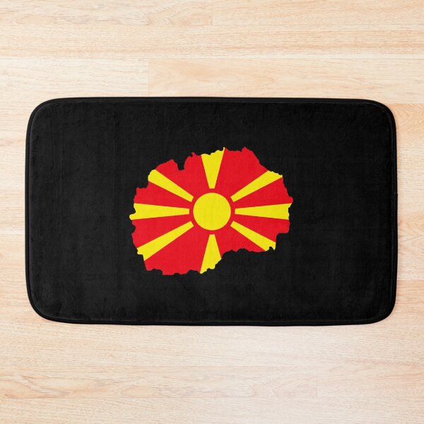Item preview, North Macedonia Flag and Map designed and sold by Laffinch.