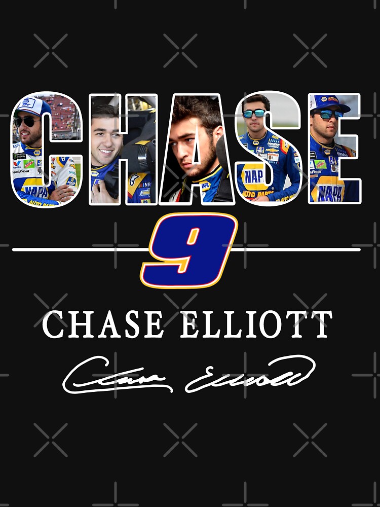 Disover Chase 9 Chase Elliott signature Racerback Tank Top