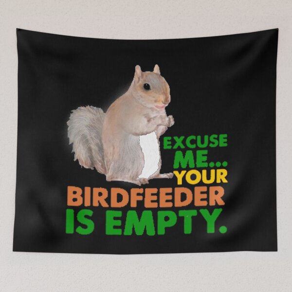 Item preview, SQUIRREL FEEDER NOTICE designed and sold by THE AMERICAN TEEVANGELIST.
