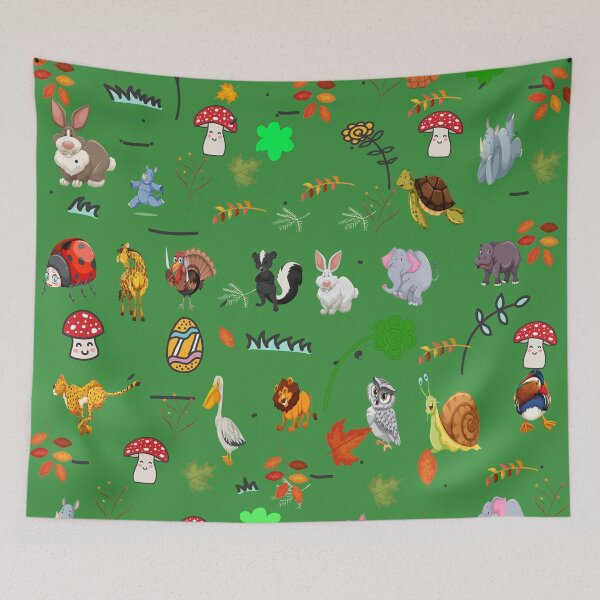 Item preview, Animals and plants in one design designed and sold by AMZIL-ZA.