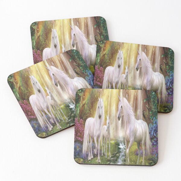 Item preview, beautiful white unicorns designed and sold by nigejohn.