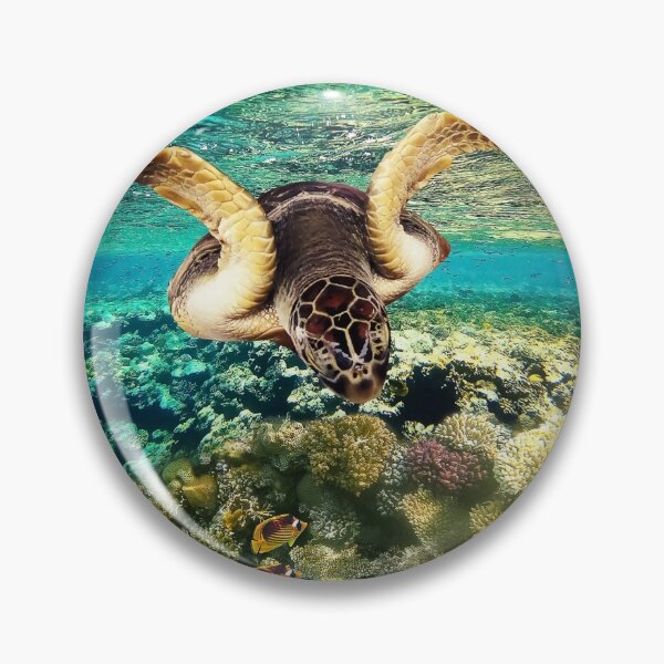 Item preview, Beautiful Colorful Turtle Underwater In Ocean Jigsaw Puzzle - Ocean Turtle designed and sold by lodarohit.