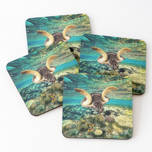 Item preview, Beautiful Colorful Turtle Underwater In Ocean Jigsaw Puzzle - Ocean Turtle designed and sold by lodarohit.