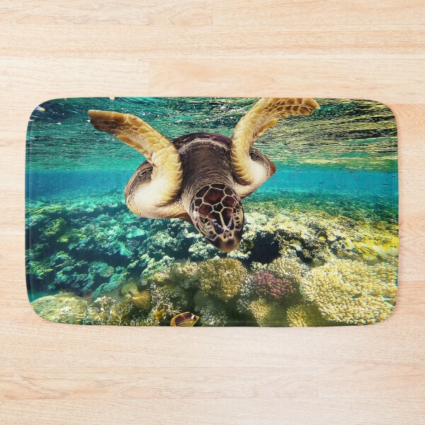 Item preview, Beautiful Colorful Turtle Underwater In Ocean Jigsaw Puzzle - Ocean Turtle designed and sold by lodarohit.