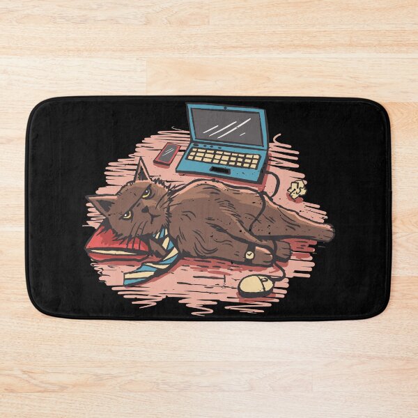 Item preview, Work From Home Cat designed and sold by Hoiho Adventure Shirts.
