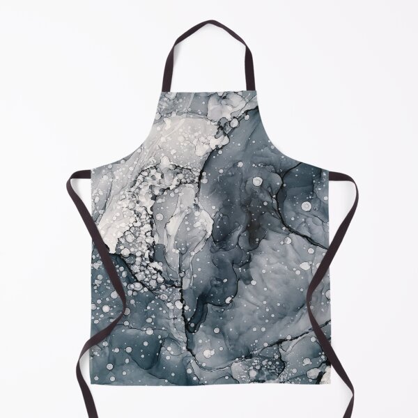 Item preview, Icy Payne's Grey Abstract Bubble / Snow Painting designed and sold by Elizabeth  Karlson.