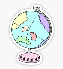 cute globe of earth Sticker