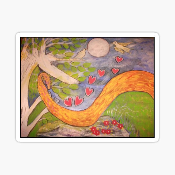 Unicorn Tree from the Golden dragon dream Sticker
