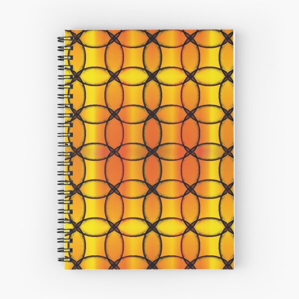 Item preview, Fiery Stained Glass Pattern in Orange and Yellow designed and sold by BoundedChaos.