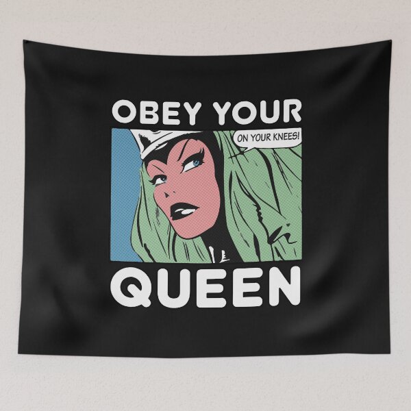 Item preview, Obey Your Queen Comic Style designed and sold by Beijo-Vertical.