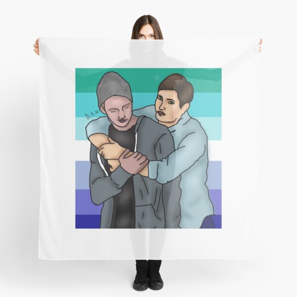 Tom and Luke MLM pride Scarf
