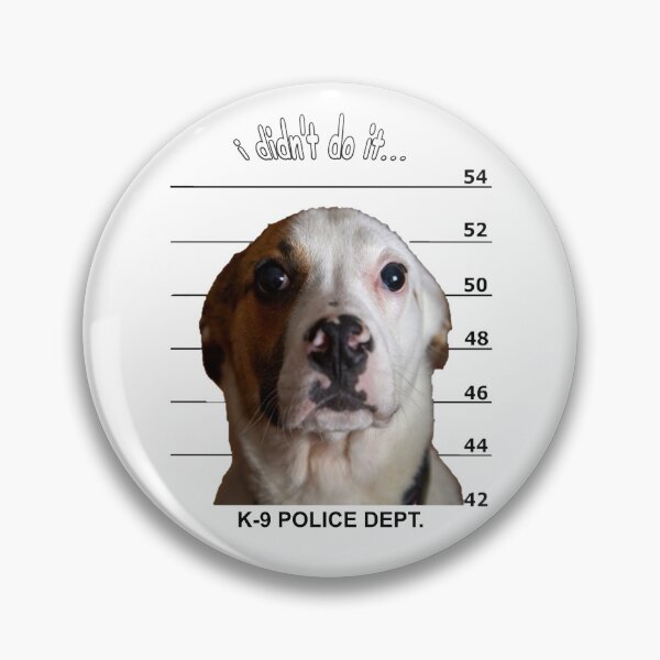 Item preview, Cute Dog Mugshot, I Didn't Do It! designed and sold by beaugence.