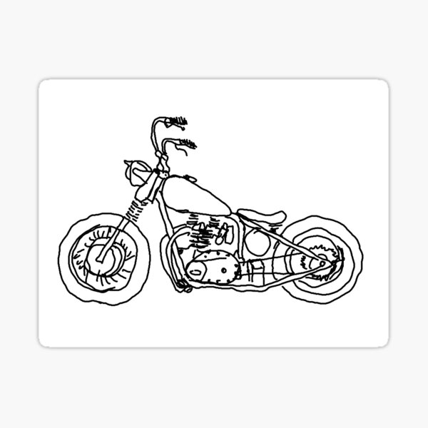 Triumph Chopper, Project 650, Bobber Sticker