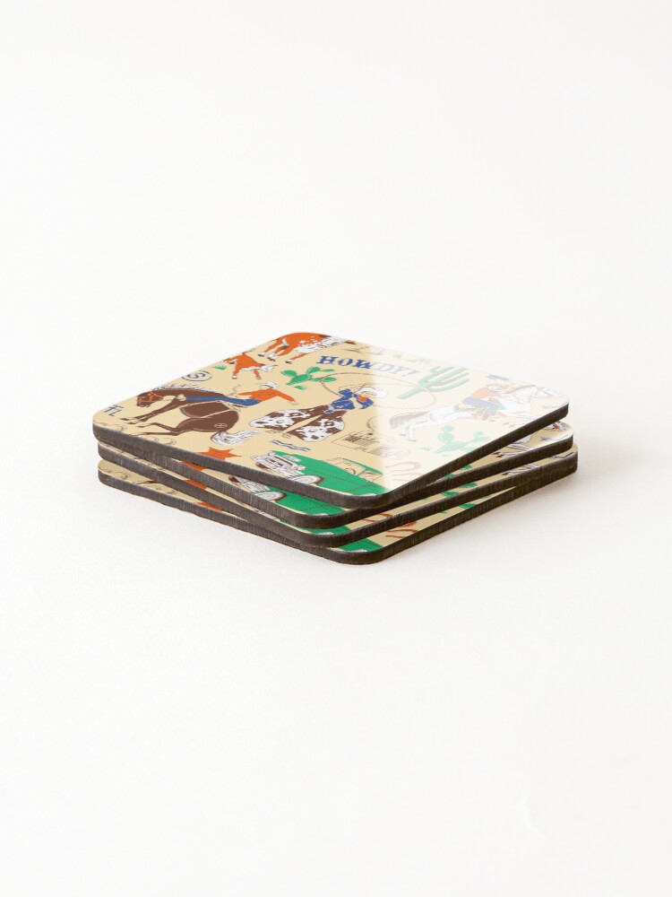 Thumbnail 4 of 5, Coasters (Set of 4), Howdy! designed and sold by Rubyritz.
