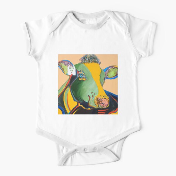 Activist Cow Short Sleeve Baby One-Piece