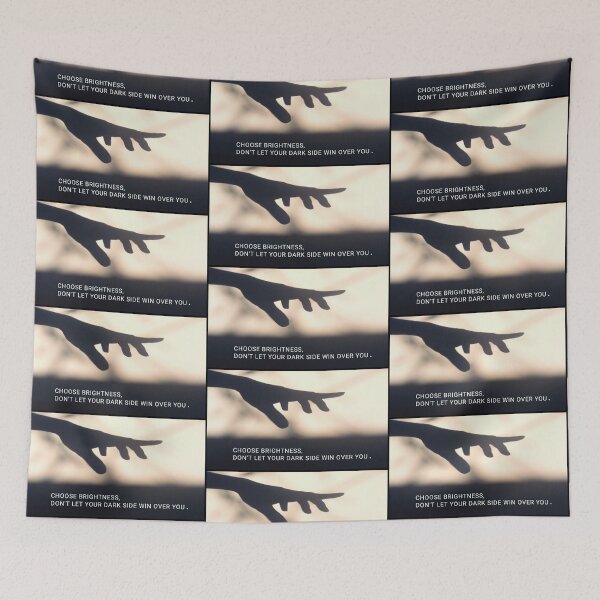 Item preview, choose brightness, don't let your dark side win over you designed and sold by mybrightcorner.