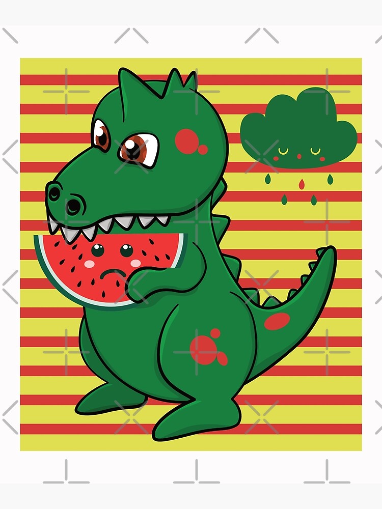 "Kawaii dinosaur Kawaii watermelon 90 S Japanese Aesthetics Kawaii