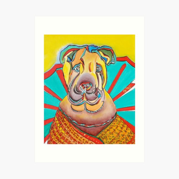 Beach Dog Art Print