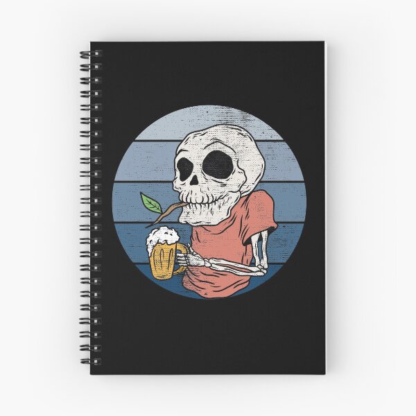 Item preview, Waiting for the reopening - funny grandpa skeleton drinking beer designed and sold by SoloTravelerSt.