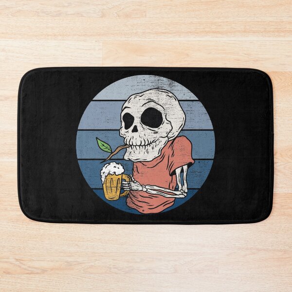 Item preview, Waiting for the reopening - funny grandpa skeleton drinking beer designed and sold by SoloTravelerSt.