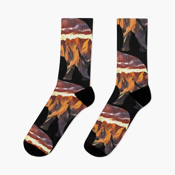 Item preview, Elephant in the Mountains during Sunset designed and sold by Snilfen.