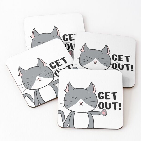 Item preview, Angry Grey Cat Says Get Out designed and sold by Remopengin.