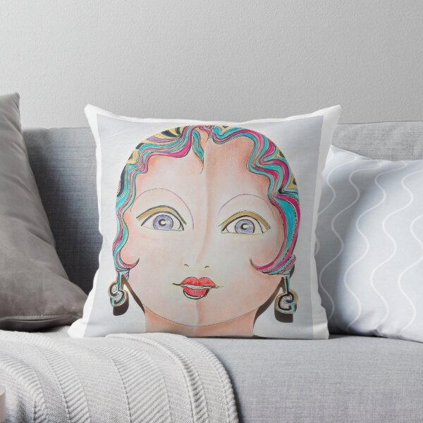 Dolly Dolores Throw Pillow