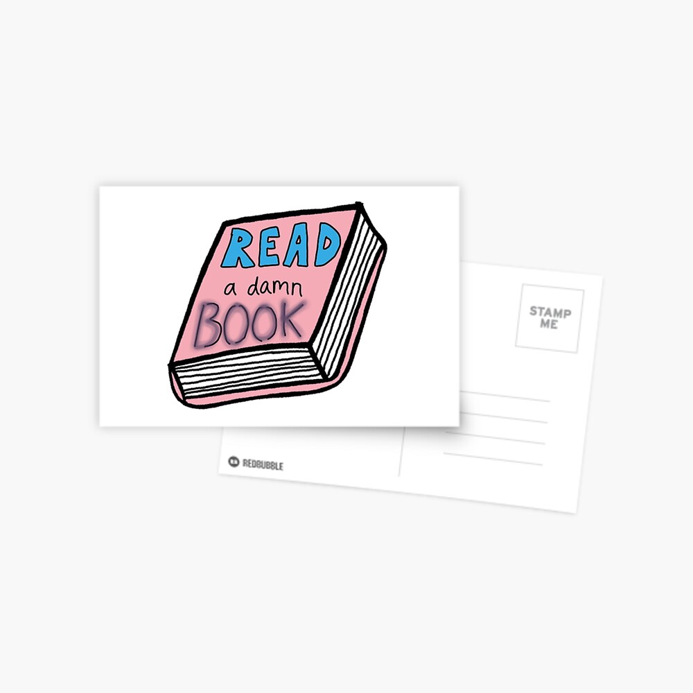 Read a Damn Book Sticker – The Coin Laundry Print Shop