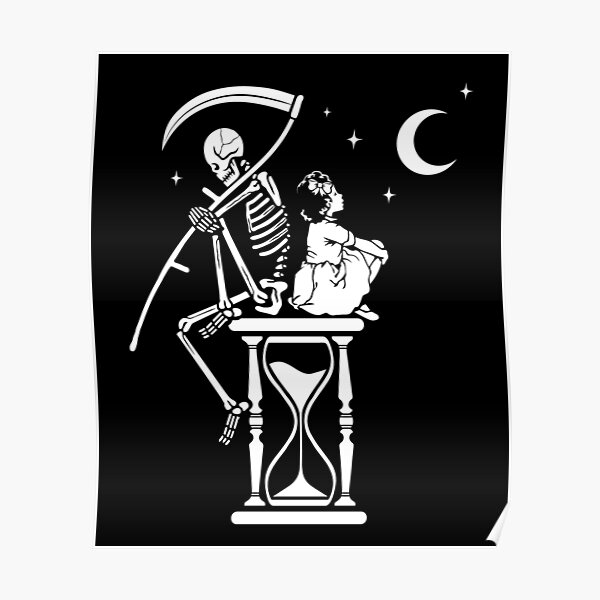 Grim Reaper Girl Posters Redbubble