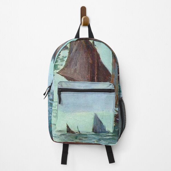 Item preview, fishing boats calm sea, , Claude Monet designed and sold by LazyHatter.