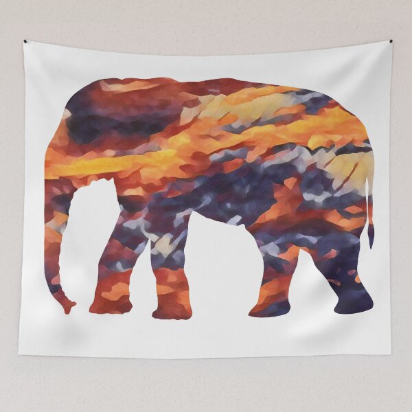Item preview, Elephant in the Clouds during Sunset designed and sold by Snilfen.