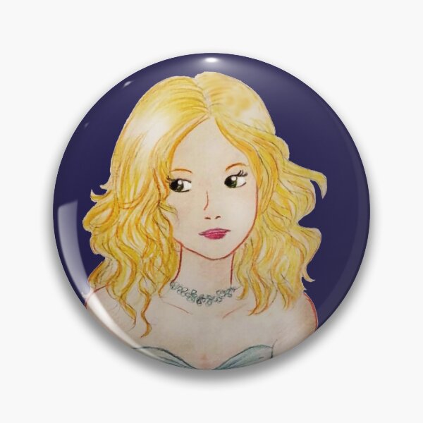 Item preview, Blonde girl drawing illustration manga style nice blue background night mystery designed and sold by ElisabetLis.