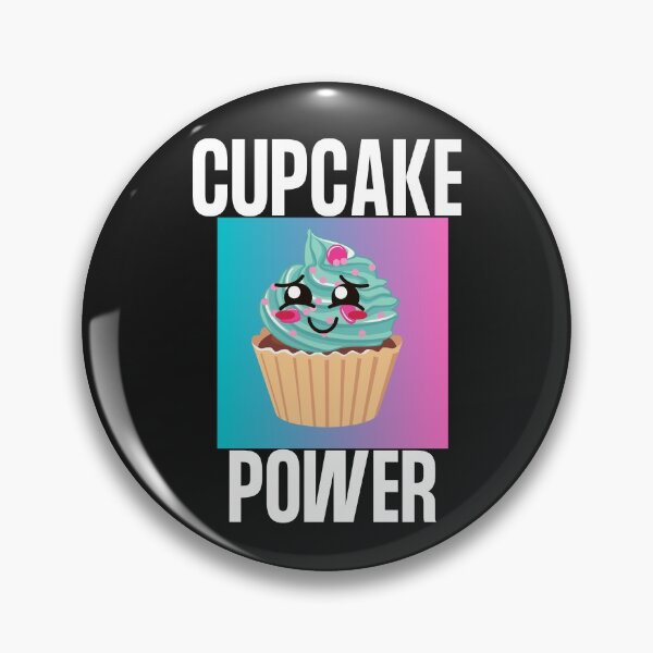 Item preview, CUPCAKE POWER, CUTE KAWAII CUPCAKE, ANIMATED CUPCAKE designed and sold by R B Chrystal.