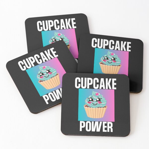 Item preview, CUPCAKE POWER, CUTE KAWAII CUPCAKE, ANIMATED CUPCAKE designed and sold by R B Chrystal.