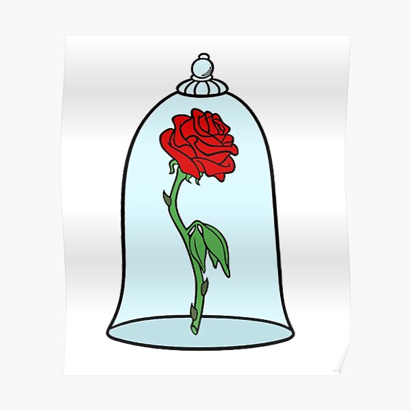 Beauty Beast Rose Posters Redbubble