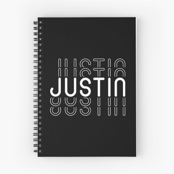 Item preview, Justin Name in Black and White Style designed and sold by Time-is-Money.