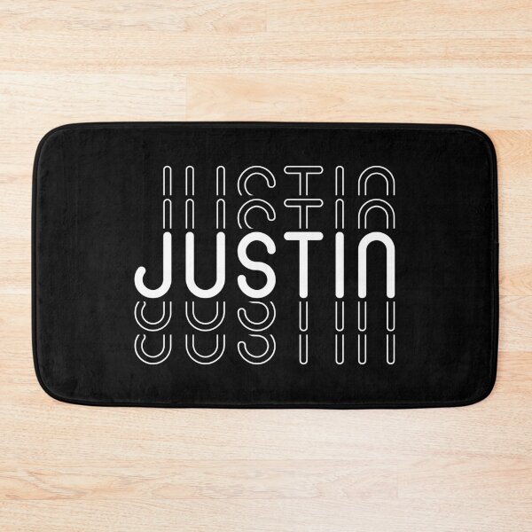 Item preview, Justin Name in Black and White Style designed and sold by Time-is-Money.