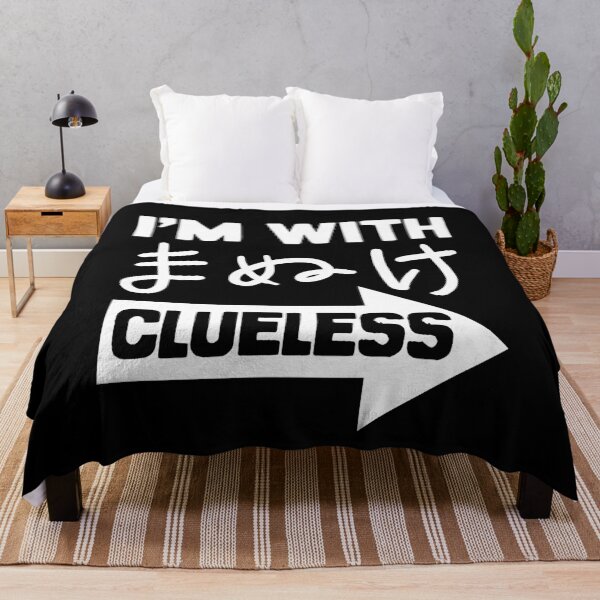 Item preview, I'm With Clueless | Japanese Insults designed and sold by nihontees.