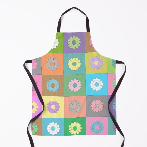 Item preview, Colorful floral squares pattern designed and sold by perlphoto.